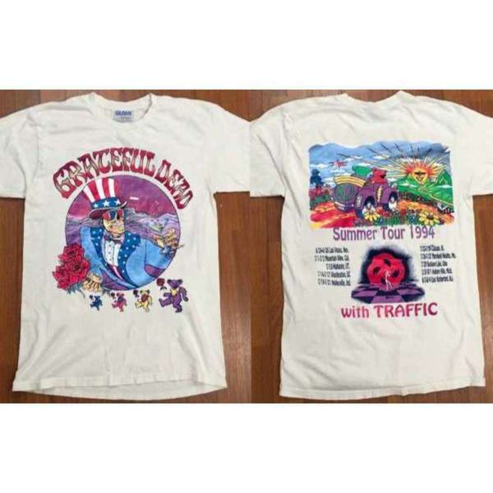 Nwot 1994 Grateful Dead Summer Tour Unisex T Shirt 2 Sided